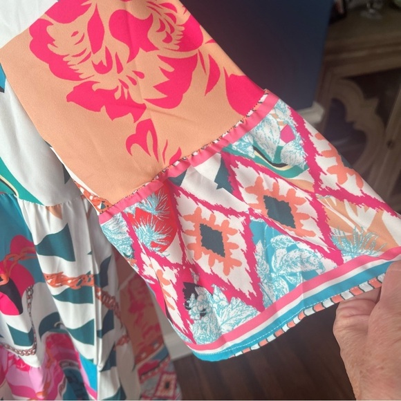 NWOT - Multicolor Mini Dress - Size Large - Picture 5 of 8